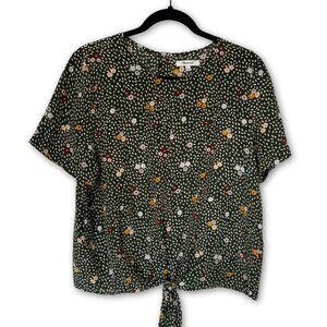 Madewell | Silk Puff-Sleeve Camp Shirt - Size L